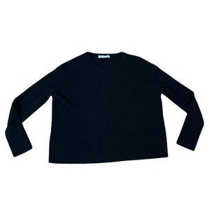 Everlane Black Cashmere Crewneck Sweater | Sz XS